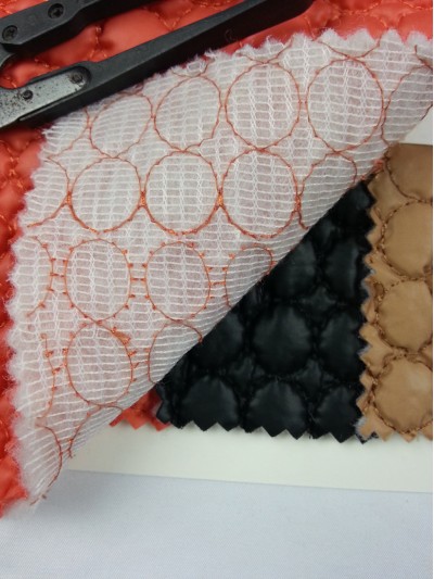 DG BITI 小圓圈 A100-8夾棉 絲絨外套用 細節-2